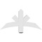 Ekena Millwork Alberta Architectural Grade PVC Gable Bracket, 36"W x 18"H x 4"D x 4"F, 12/12 Pitch GBP036X18X0404ALB00 - alternate 4